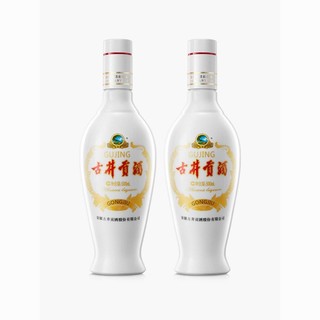 古井贡酒 浓香型白酒乳玻贡50度500ml*2瓶装官方正品原厂纯粮食酒