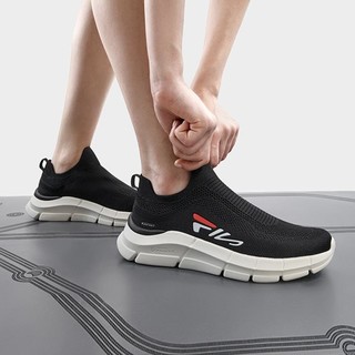 FILA 斐乐 女鞋SOCK一脚蹬综训鞋时尚百搭舒适简约女有氧运动健身鞋