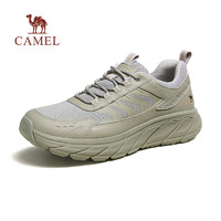 骆驼（CAMEL）2024轻便简约跑步运动鞋夏季透气舒适抓地休闲鞋男 G14S090610 灰绿 39