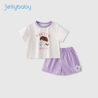 JELLYBABY 女童套装薄款 紫色 80CM