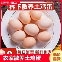 耕果妙 农家散养土鸡蛋10枚新鲜初生蛋谷物蛋农村柴鸡蛋笨鸡蛋40g/枚