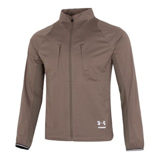 安德玛 梭织夹克男装上衣休闲舒适健身跑步运动外套