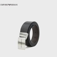 阿玛尼EMPORIO ARMANIEA男士方形带扣双面用扳扣腰带