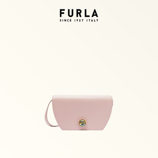 芙拉（FURLA）SFERA春夏牛皮迷你极简女士斜挎包 粉黛色