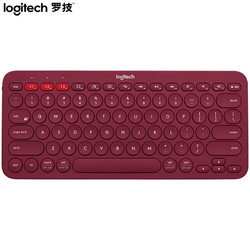 logitech 罗技 K380 无线键盘 暗红色 蓝牙 81-90键