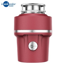 insinkerator 爱适易 原装进口垃圾处理器 家用厨房食物水槽厨余粉碎机 E100红