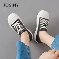 JOSINY 卓诗尼 小白鞋女春季新款厚底单鞋透气百搭款休闲鞋低帮运动女板鞋