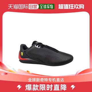 PUMA 彪马 欧洲直邮Puma彪马FerrariDriftCatDecima男士休闲鞋黑色皮质镂空