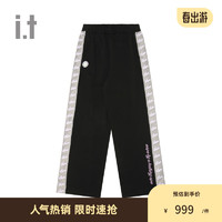 Aape it 女装松紧腰长裤2024春夏时尚运动风休闲裤B618XXM BKX/黑色 XXS