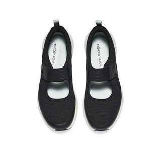 斯凯奇（Skechers）2024年夏季女士浅口玛丽珍单鞋休闲鞋舒适透气104622 黑色/白色/BKW 35