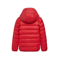 波司登2024春季男女儿童羽绒服短款经典百搭薄款连帽外套T40135540 中国红1215 110/56