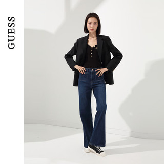 GUESS 盖尔斯 24年春季女士学院校供感西装外套-YO1W1863 BLK-黑色 XS