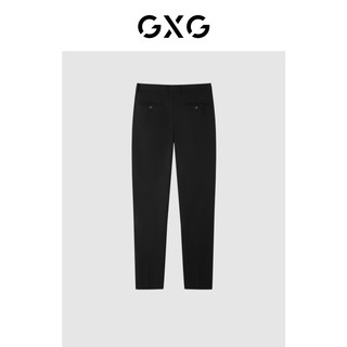GXG男装22年春季正装系列黑色套西西裤轻商务 黑色1 165/S