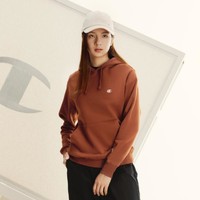 Champion 春男女情侣款百搭刺绣小C logo连帽卫衣