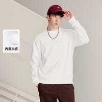 Champion 春百搭男女情侣草写logo刺绣圆领卫衣轻薄绒