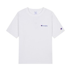 Champion 刺绣草写logo短袖T恤