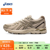 亚瑟士ASICS跑步鞋女鞋缓震运动鞋舒适回弹耐磨跑鞋 GEL-FLUX CN 卡其色 36