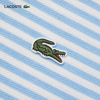 LACOSTE法国鳄鱼男士24年时尚条纹短袖POLOPH9753 F6Z/浅蓝色 5 /180