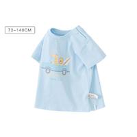 戴维贝拉 夏季男童T恤宝宝婴儿洋气卡通短袖上衣儿童