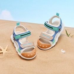 戴维贝拉 女童包头凉鞋夏季儿童学步鞋男童鞋子小童软底机能鞋
