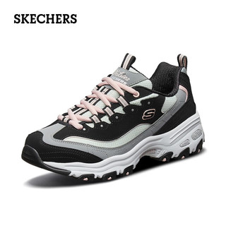 SKECHERS 斯凯奇 女鞋熊猫鞋春秋季复古运动老爹鞋百搭厚底增高休闲鞋