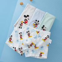 Disney 迪士尼 男童平角内裤 4条