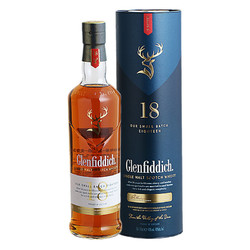 Glenfiddich 格兰菲迪 宝树行 格兰菲迪18年700ml 苏格兰单一麦芽威士忌 洋酒
