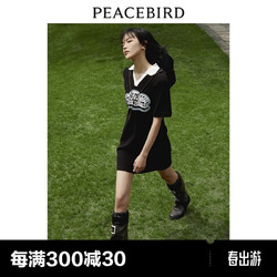 PEACEBIRD 太平鸟 女装 太平鸟夏季新款美式POLO领连衣裙A3FAD2421