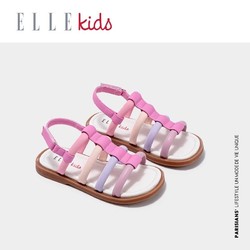 Ellekids 童鞋2024夏款新款女童凉鞋轻便休闲鞋软底时装儿童公主鞋