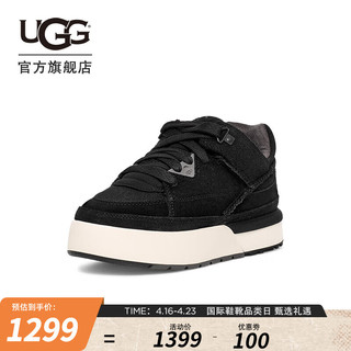 UGG 春季男女同款舒适平底圆头系带运动鞋休闲鞋 1152719 BLK  黑色 40.5 BLK | 黑色