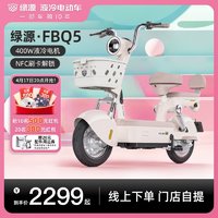 LUYUAN 绿源 新国标电动自行车FBQ5成人男女接娃代步电瓶车