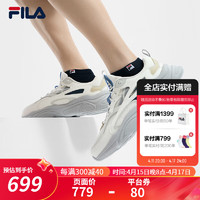 FILA 斐乐男鞋MARS 1S复古运动鞋2024夏时尚火星鞋跑步鞋 雪白/白玉石-SA 39