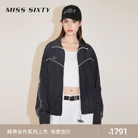 MISS SIXTY x Keith Haring 跨界合作系列2024春季运动风外套 黑色 S