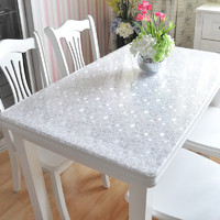 多沃 PVC防水防烫桌布软塑料玻璃透明餐桌布桌垫免洗茶几垫台布