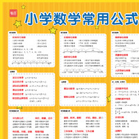 小学生三四五六年级数学公式大全挂图表必背基础知识点墙贴挂画