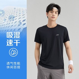 SKECHERS 斯凯奇 透气速干运动t恤男短袖t恤男跑步服夏季