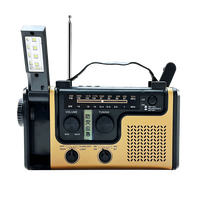 语梵 YUFFUN 手摇发电应急收音机手电筒便携式防灾多功能充电太阳能地震户外