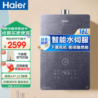 Haier 海尔 燃气热水器16L 智控下置风机FA05