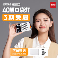 ZHIYUN 智云 五倍M40手持补光灯巨光灯 便携直播间微单相机手机桌面拍摄室内人像户外 标准套装