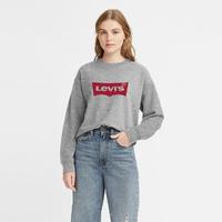 Levi's 李维斯 女士灰色圆领宽松时尚卫衣百搭内搭