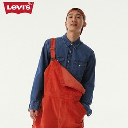 Levi's 李维斯 蓝色牛仔长袖衬衫 85745