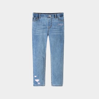 Levi's 李维斯 童装女童春牛仔打底裤春裤子长裤牛仔裤可爱百搭校园