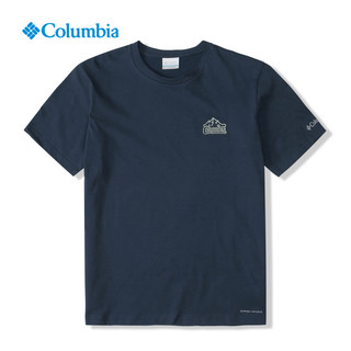 哥伦比亚 2022春夏Columbia哥伦比亚户外城市透气速干衣短袖T恤男AE9722