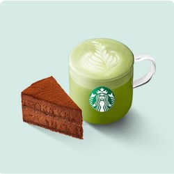 STARBUCKS 星巴克 茶拿铁冰摇茶+蛋糕 到店券