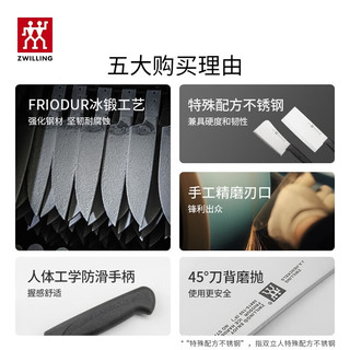 ZWILLING 双立人 刀具套装菜刀砍骨刀中片刀切菜切肉剁骨刀厨房家用刀分切 Enjoy斩骨刀+中片刀 2件套