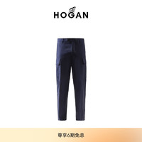 HOGAN男装2024春夏PANTALONI系列时尚简约复古休闲工装裤 蓝色 33