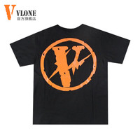 VLONE t恤男 联名大V短袖潮牌2024夏季新款宽松半袖打底衫男装 藤原浩 L（尺码偏大175斤以内）