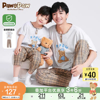 Paw in Paw PawinPaw卡通小熊童装夏新款亲子装家居套装睡衣全棉