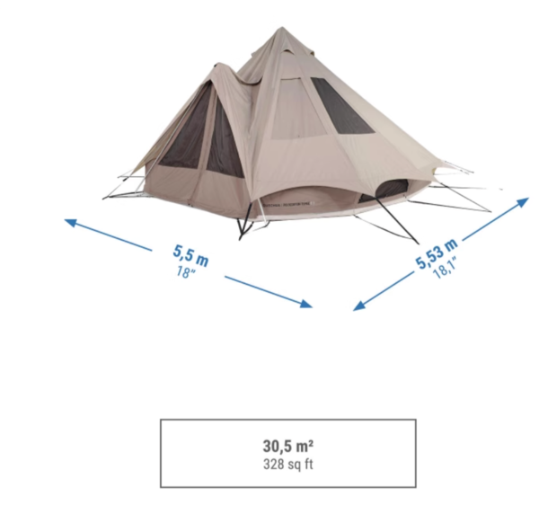 DECATHLON 迪卡侬 圆锥型户外帐篷 4557290