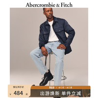 Abercrombie & Fitch 男装 美式时尚休闲复古潮流宽松浅色水洗磨边牛仔裤 321531-2 浅色水洗 29/30 (175/74A)